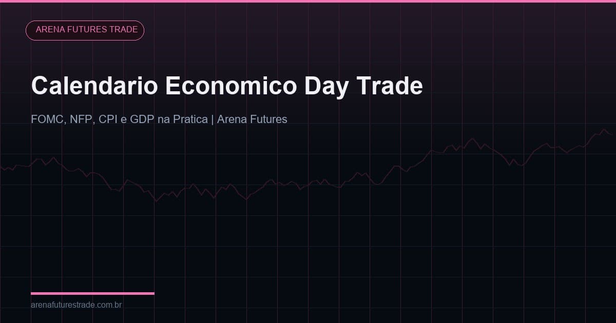 Calendario Economico no Day Trade: FOMC, NFP, CPI e GDP na Pratica [2026]